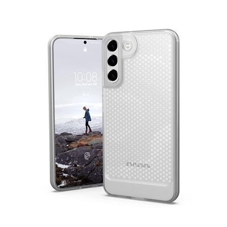 [U] av UAG Designad för Samsung Galaxy S22 Ultra Case Clear Ice Lucent Slim Fit Lätt Snygg Transparent Slagtålig skyddande
