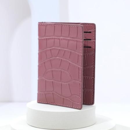 Kortholder Liten lommebok MØRK ROSA dark pink