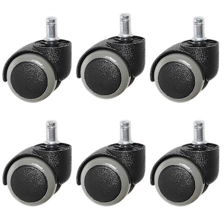 Udskiftningshjul til drejelig kontorstol, universal pasform