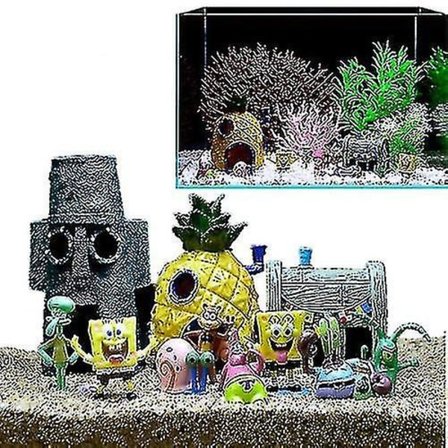 Kalojen akvaarion koristeet Akvaarion koristeet Kalakulhot Spongebob Squarepants