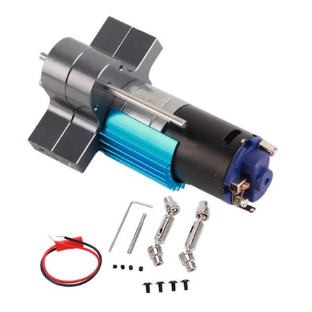 Metallväxellåda med 370-motor för WPL B1 B-1 C14 C-14 1/16 Military TruckTitanium Color