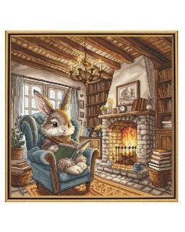 Stickpackung Bild Nachmittag beim Lesen