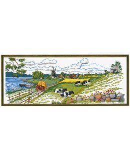 Broderipakke Bilde Landskap Lin - Rosenstand