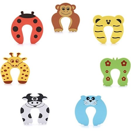 Dörrstopp Anti-klämskydd Fingerskydd Dörr- och Fönsterblockerare Barnsäkerhetsskydd 7 st