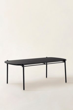 Jotex - Bord 105x201 Cm Svart matt svart - VIVEIRO - Kjøp Spisebord til uterommet hos Jotex