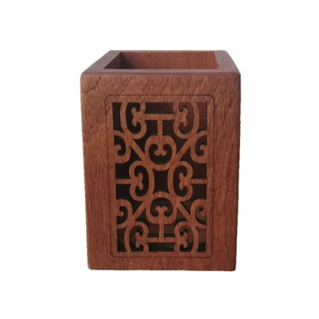 Holdbar Pen Kop Træ Blyantholder til Farveblyant Pensel Kunst Studio Toiletbord