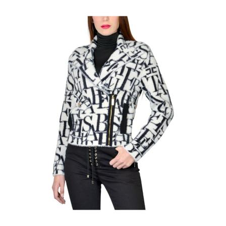 Elisabetta Franchi, Light Jackets Biały, Kobieta, Rozmiar: 2XS