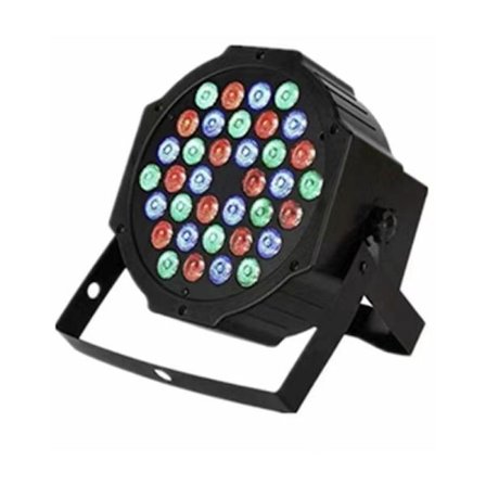 36 LED-spotlights, PAR-spotlights, diskolys, DJ-strobelys, scenbelysning, lampe, RBG-mixer, 36W, DMX ind/ud (ingen fjernbetjening)