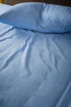 Jotex - Spannbettlaken Organisch Himmelblau - ZACK - Kaufe Spannbettlaken bei Jotex