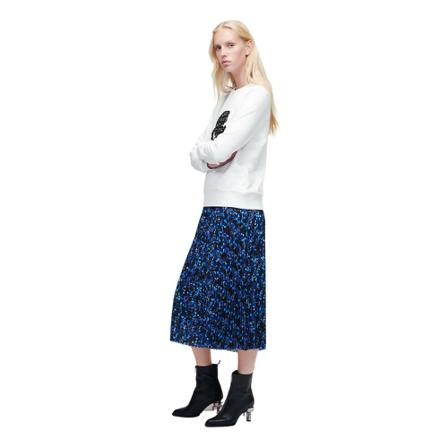 Karl Lagerfeld Boucle Profile Sweatshirt Hvid, Dame Sweatshirts