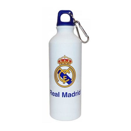 Aluminiumflaska 500 ml med Real Madrid-emblem och krok