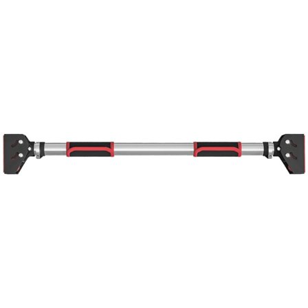 Rootz Pull Up Bar - Dörrram Gym - Chin Up Bar - Overhead Bar - Justerbar längd - Halkfria handtag - Stöder 200 kg - 75-92L x 10W x 7H cm