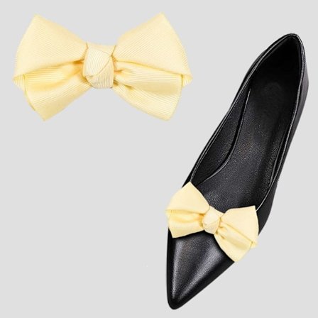 2stk Sko Clip Charm Spænde BEIGE