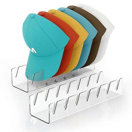 Hatthylla 2-pack Akryl Hat Display Stativ för Garderob