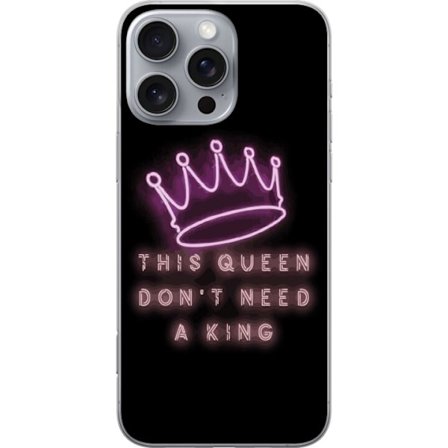 Kompatibelt Mobilskal till Apple Apple iPhone 16 Pro Max Denna drottning behöver ingen kung: feminist