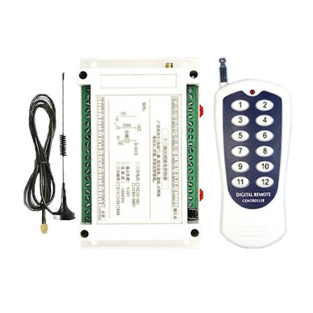 DC12V 24V 12 Kanaler 12CH RF Trådløs Fjernkontroll Bryter Fjernmottaker [db]