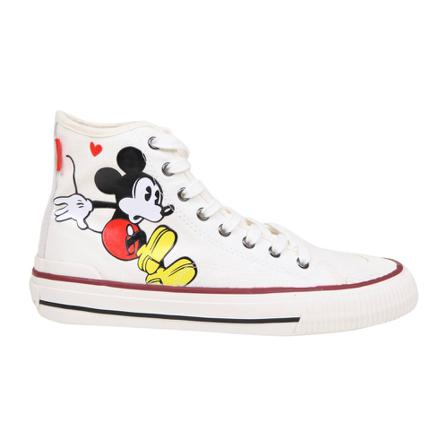 MOA - Master OF Arts, sneakers in fabric with mickey mouse print Wit, Dames, Maat:40 EU