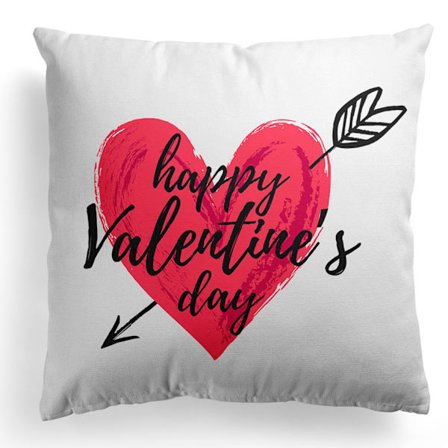 Alla hjärtans dag Kuddfodral 45x45 cm för heminredning Blomma Rött Hjärta Prydnadskuddar Dekorativa Kuddfodral Alla hjärtans dag Dekorationer