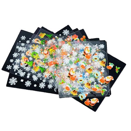 6 arkkia joulukoristeita itseliimautuvat kynsikoristeet