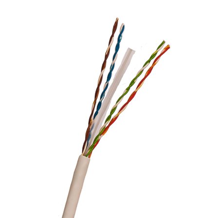 Nexans U/UTP KAT6 4P LSZH Datakabel 8 ledere + 4 kabler, Ø 0,55 mm 500 m, Stikkontakter & kabler