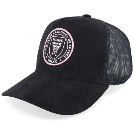Mitchell & Ness - Football Svart trucker Caps - Miami FC Mls Black/Pink A-Frame Trucker @ Hatstore