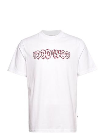 Bobby Shatter Logo T-Shirt T-shirt Hvid Wood Wood