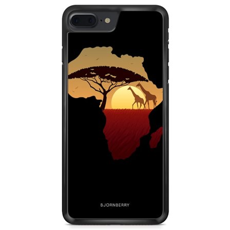 Bjornberry Skal iPhone 8 Plus - Afrika Svart