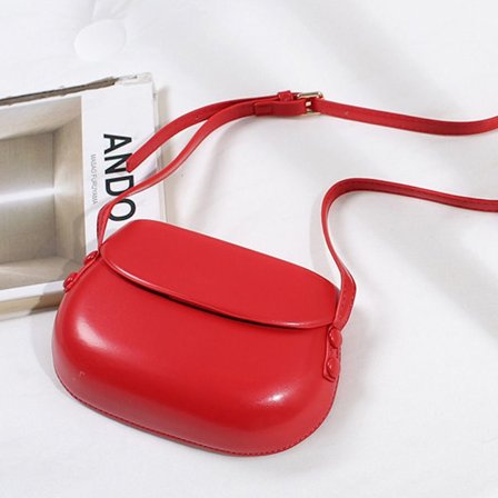 Naisten Crossbody Bag Flap Käsilaukku PUNAINEN