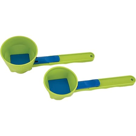 2 ST Slide Tratt Skopa, Tratt Skopa För Pulver Mätning Skopa Tratt Skopa För Pulver Mätning Sked Protein Skopa Kaffe Skopa Inga Spill Mea