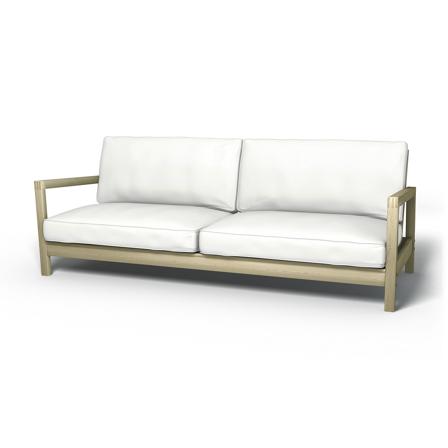 IKEA - Fodera per divano letto Lillberg, Absolute White, Lino - Bemz