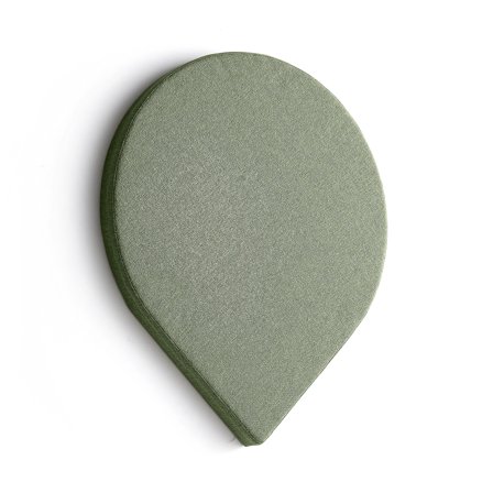 Akustikpaneel POLY, 800x800x56 mm, Wandmontage, grün