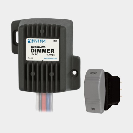 Dimmer Blue Sea Systems Deckhand Dimmer, 12 V DC, 6 A, sort