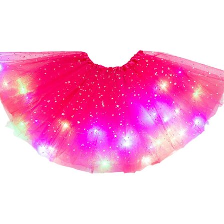 LED Tutu Nederdel med Indbyggede Lys til Fest & Festival Brug [YDE]