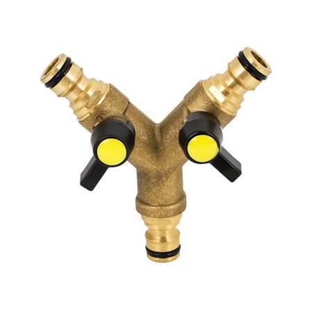 SHINING HOUSE 1/2" Slangklämma Kulventil Mässing Y Form 2-vägs Anslutningsbrytare