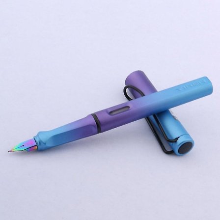 Sky zBlue Gradient Color Ef Nib Fountain Pen För Kontor Skola