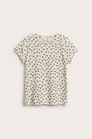 Kappahl | Leopardikuvioinen t-paita | Beige