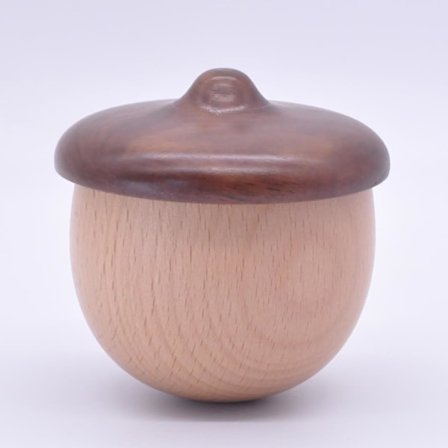 Tammenterho Musiikkilaatikko - Käsintehty Pähkinä- ja Pyökkipuinen Musiikkilaatikko Pojille, Lahja Syntymäpäivälle Äitienpäivälle, Käsintehdyt 