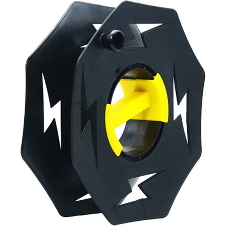 Tom Kabeltrommel - 25m - Kraftig Sort Kabeltrommel - Tom Kabeltrommel - Kabelorganisator - Kabelorganisator for Campingvogn