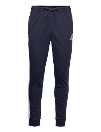 Essentials French Terry Tapered Cuff 3-Stripes Pants Blue Adidas Performance