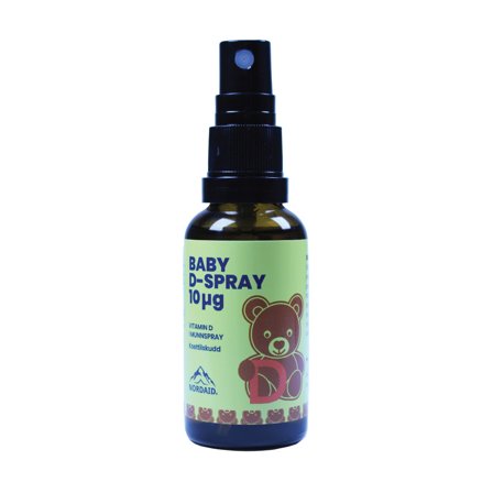Nordaid D-Spray Baby 10 μg Munnspray, 30 ml