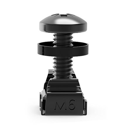 M6 x 16 mm / 12 mm Rackmonterad Burmutter Skruvar Brickor för Rack Mount Server