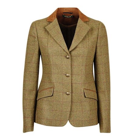 Dublin Womens/Ladies Albany Tweed Faux Suede Collar Tailored Ja