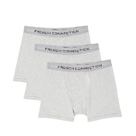 French Connection 3-pack Boxers Kalsonger Herr Grå L