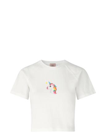 Organic T-Shirt Ss T-shirt Top Hvid Barbara Kristoffersen By Rosemunde