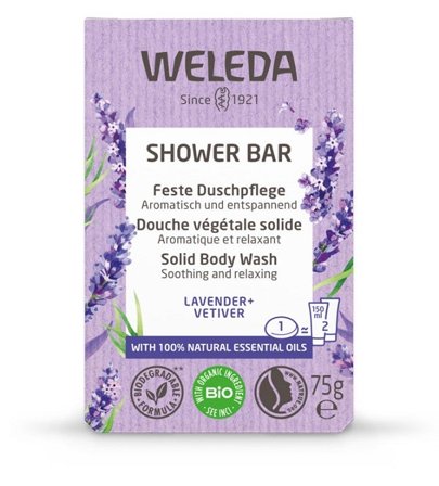 Weleda Shower Bar Saponetta Bagno Doccia Alla Lavanda E Vetiver