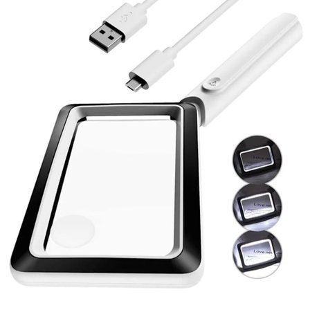 Opplyst forstørrelsesglass Opplyst forstørrelsesglass Leseglass