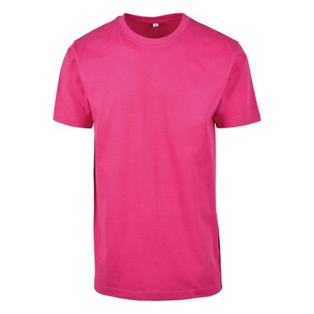 Build Your Brand Herr T-shirt Rund Hals 2XL Hibiskusrosa