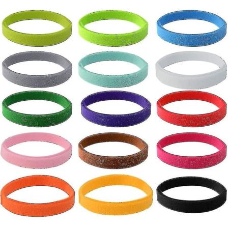 15 st valp-ID-halsband, justerbara mjuka valp-kattungehalsband, för nyfödda husdjur 15 färger