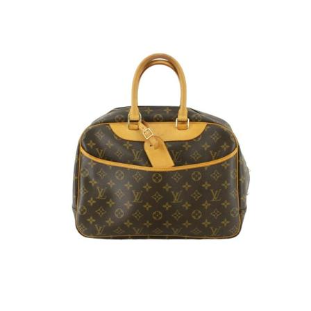 Louis Vuitton Vintage Louis Vuitton Deauville , Bruin , Dames , Maat: ONE Size Vintage Tassen