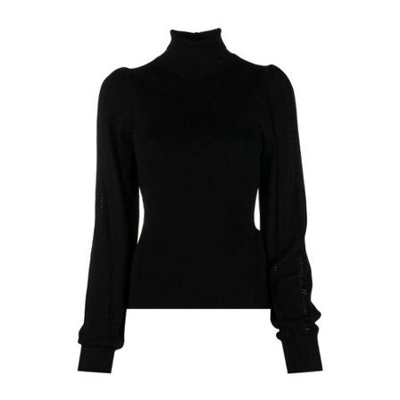 Ganni, Turtlenecks Zwart, Dames, Maat:S